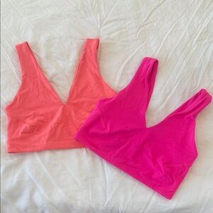Free People Movement V-Neck Sports Bras Longline - Lot of 2